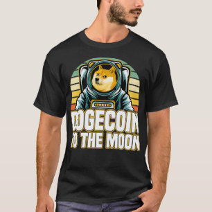 Retro-Dogecoin zum Mondpullover T-Shirt