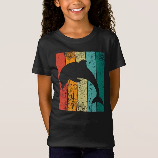 Retro Dolphin T-Shirt (Vorderseite)