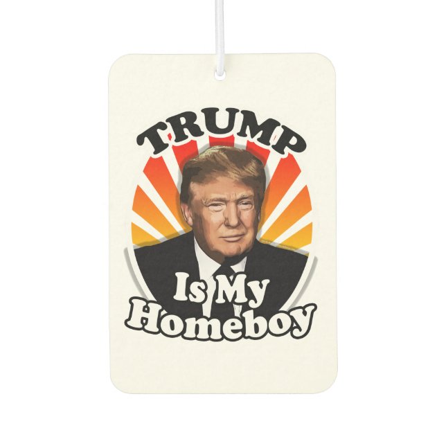 Retro Donald Trump ist mein Heimatbote für Präside Autolufterfrischer (Vorderseite)