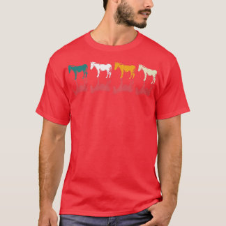 Retro Donkey Lover Bauer Farm Tier Donkey T-Shirt