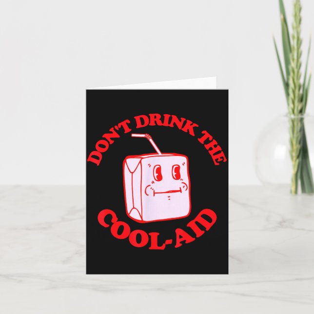 Retro Don't Drink The Cool-aid  Karte (Vorderseite)