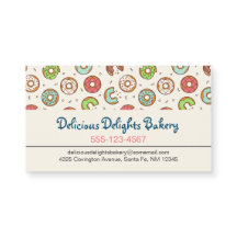 Retro Donut Muster Niedlicher Farbstil