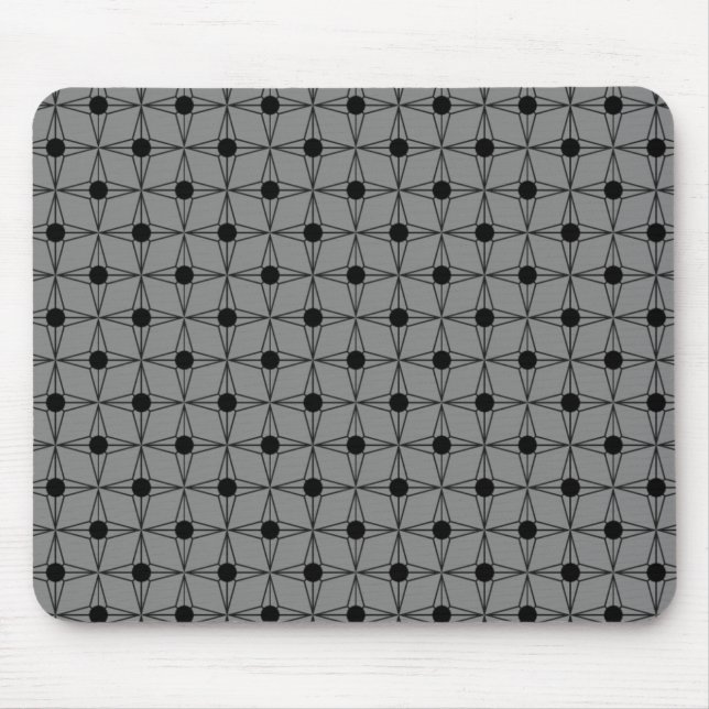 Retro Dotted Star Mousepad (Vorne)