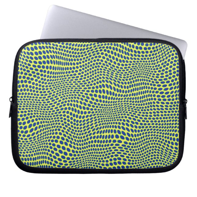 Retro dotty! laptopschutzhülle (Vorderseite)