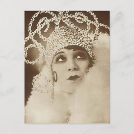 Retro Drama Postkarte