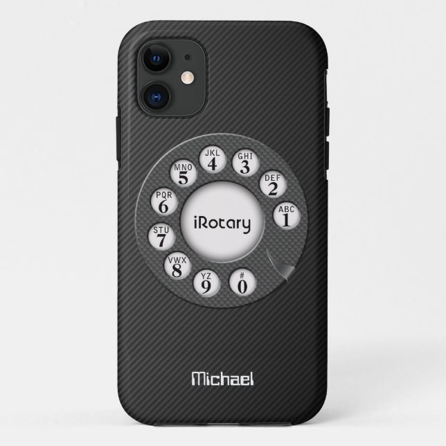 Retro Drehkohlenstoff-Faser-Kasten Case-Mate iPhone Hülle (Rückseite)