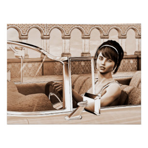 Retro Drive Eleganz Poster