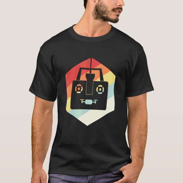 Retro Drone Vintage Remote Control T-Shirt (Vorderseite)
