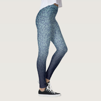 Retro-Druck mit Denimfarbe Leggings