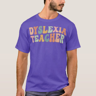 Retro Dyslexie Lehrer Dyslexie Bewusstsein Dyslexi T-Shirt