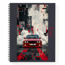 Retro E30 M3 Kinematische Kunst Spiralblock – JDM