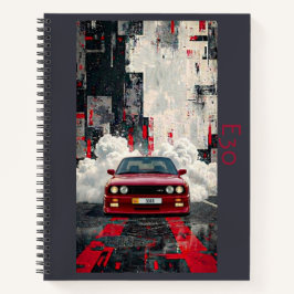 Retro E30 M3 Kinematische Kunst Spiralblock – JDM Notizbuch