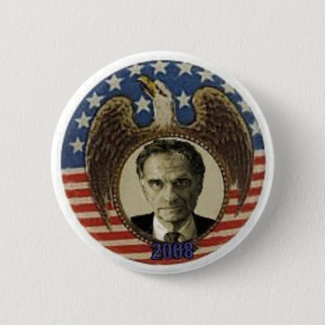 Retro Eagle Knopf Nader Button (Vorderseite)