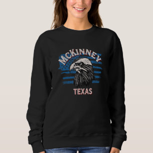 Retro Eagle Usa Flag Texas Vintag Mckinney Sweatshirt