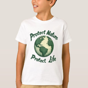 Retro Earth Day - Natur schützen, Leben schützen T-Shirt
