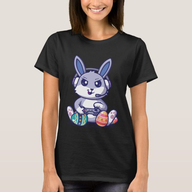 Retro Easter Video Game Easter Gaming Graphics Hap T-Shirt (Vorderseite)