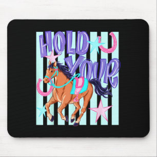 Retro Ed Halt Ed Pferdeliebhaber Mousepad
