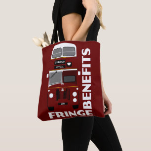 Retro edinburgh Festival Fringe Doppeldecker Bus Tasche