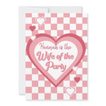 Retro Ehefrau des Party Heart Disco Brautparty