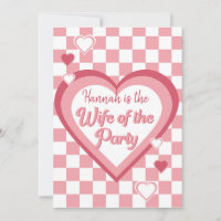 Retro Ehefrau des Party Heart Disco Brautparty