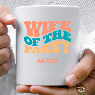 Retro-Ehefrau des Party-Junggesellinnenabschieds Kaffeetasse