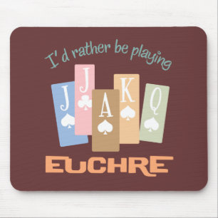 Retro Eher Euchre Spielen Mousepad