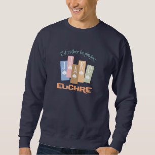 Retro eher SpielEuchre Sweatshirt