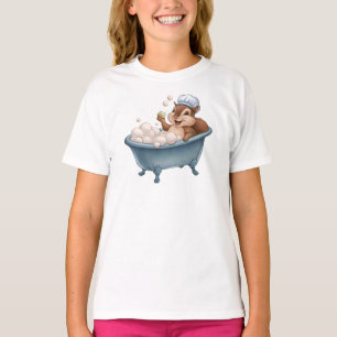 Retro Eichhörnchen Baby Duschen T-Shirt