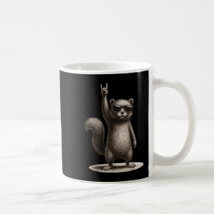 Retro Eichhörnchen Rock Music Funny Gift Men Women Kaffeetasse