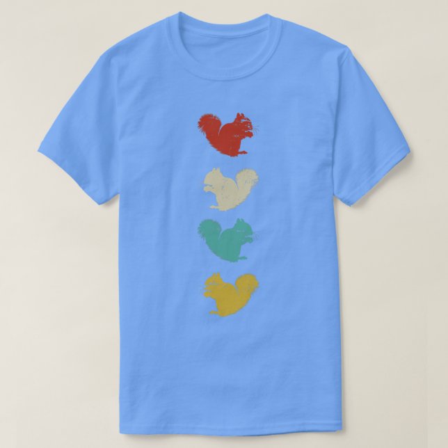Retro-Eichhörnchen T-Shirt (Design vorne)
