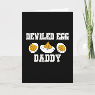 Retro Eier-Daddy Lustiger Erntedankfest Väter Karte