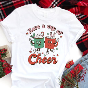 Retro - Ein Becher Weihnachtsfreude Kakao Tri-Blend Shirt