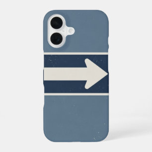 Retro Einbahn-Pfeilschild iPhone 16 Hülle