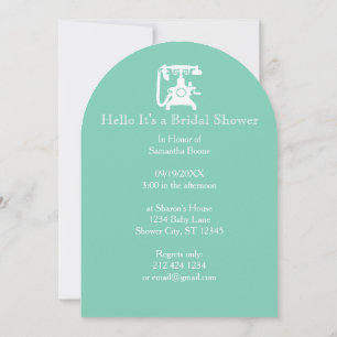 Retro eines beliebigen Farbfernsprechmusters Einladung