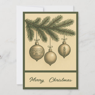 Retro Einfaches Trendiges Elegantes Weihnachten
