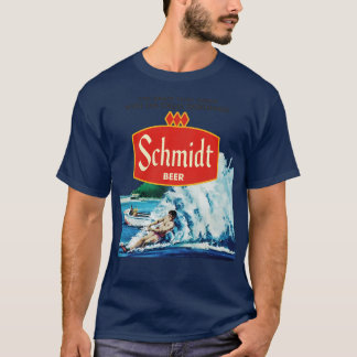 Retro eingestelltes Schmidt Beer Wasserskilaufen T-Shirt