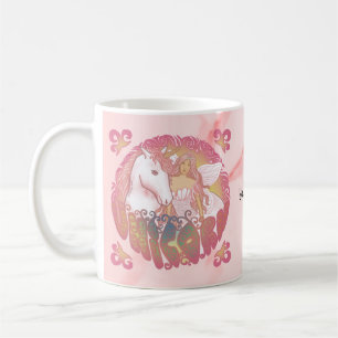 Retro Einhorn Kaffeetasse
