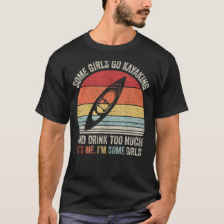 Retro einige Mädchen gehen Kajak und trinken zu vi T-Shirt