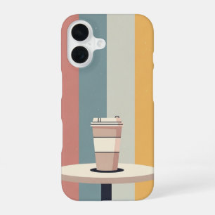 Retro-Einweg-Kaffeetasse iPhone 16 Hülle
