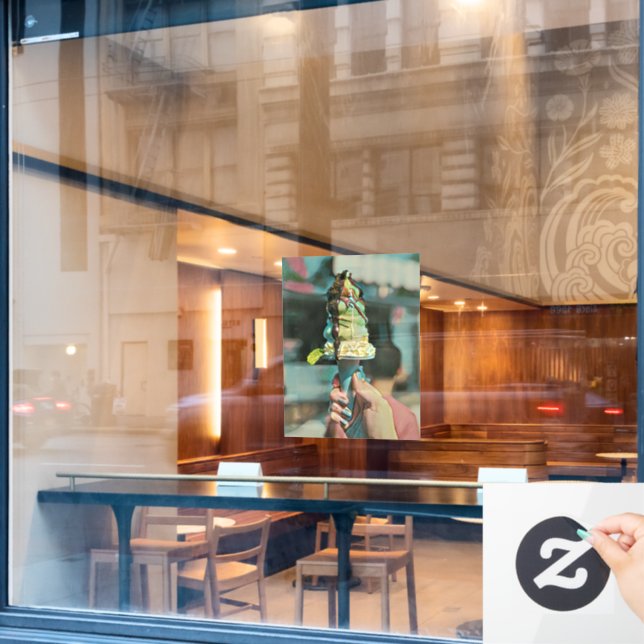 Retro-Eis-Popsiv Fensteraufkleber (Café-Fenster)