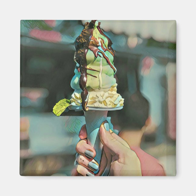 Retro-Eis-Popsiv Magnet (Vorne)