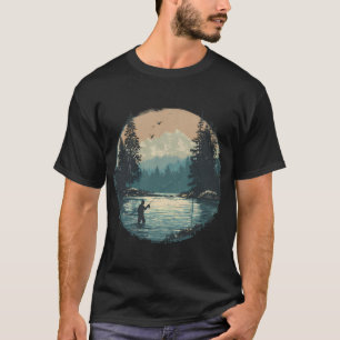 Retro-Eisfischen Vintage-Eisfischen T-Shirt