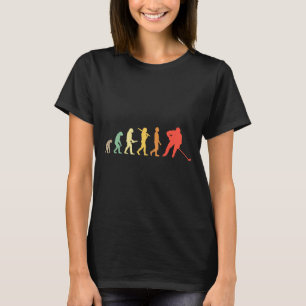 Retro-Eishockey-Evolution Geschenk für Eishockey T-Shirt