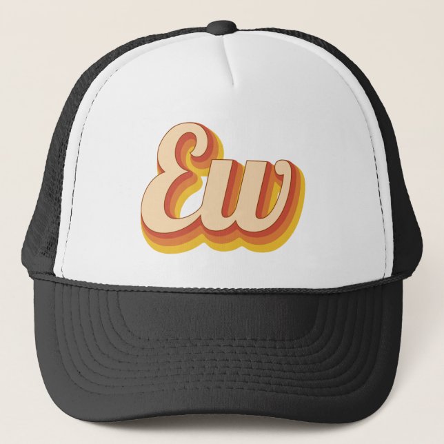 Retro Eklig Truckerkappe (Vorderseite)