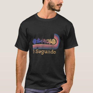 Retro El Segundo Tropical Blume 80er Jahre Stil Su T-Shirt