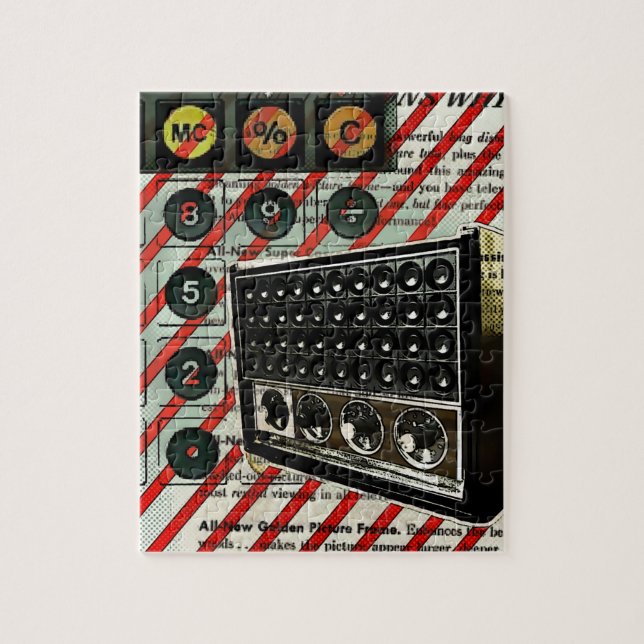 Retro Electronics Lautsprecher Kurz Wave Radio (Vertikal)