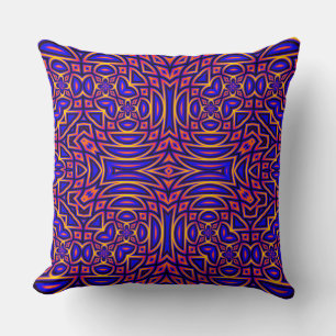 Retro-elegantes Kaleidoskop-Musterdesign Kissen
