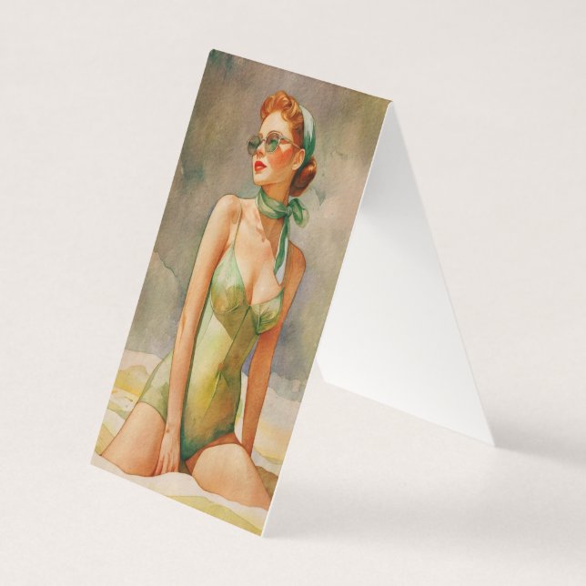 Retro-Eleganz: Strand Chic  (Vorderseite)