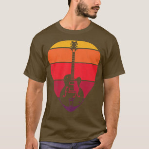 Retro-Elektrisches Plektrum T-Shirt