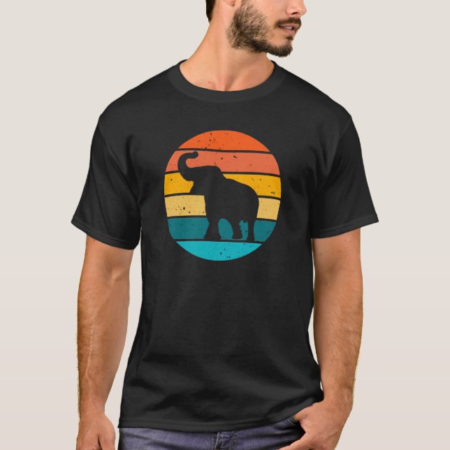Retro Elephant T-Shirt (Vorderseite)